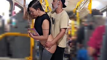 Naughty Coed Takes A Public Load On The City Bus