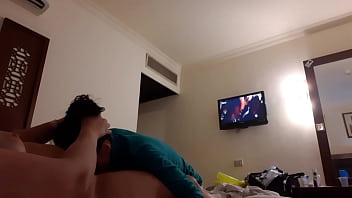 Hotel Room Threesome: My Girlfriend And I Double-team A Lesbian Fantasy