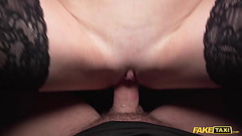 Caught In The Act, The Horny Passenger Demands A Ride Of A Different Kind From The Fake Taxi Driver.
