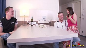 Erika Korti’s Tight Teen Ass Takes Two Cocks In A Wild Double Anal Fuck