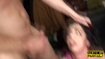 Gushing British Submissive Eagerly Gulps Down Cum